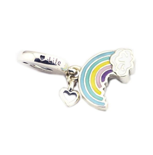 authentic 925 sterling silver bead enamel rainbow of love hanging charms fit original brand charm bracelets diy fashion jewelry1166158, Black
authentic 925 sterling silver bead enamel rainbow of love hanging charms fit original brand charm bracelets diy fashion jewelry1166158, Black