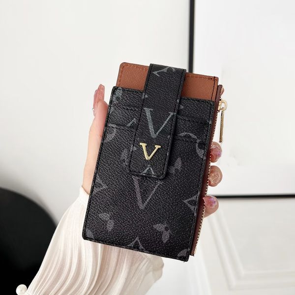 wholesale fashion credit card holders luxury designer for men women mini wallets genuine leather pure color card holder wallet with box, Brown;gray 
wholesale fashion credit card holders luxury designer for men women mini wallets genuine leather pure color card holder wallet with box, Brown;gray