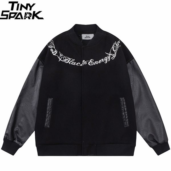 mens jackets streetwear bomber jacket letter embroidery baseball leather sleeve varsity coat men harajuku short 230810, Black;brown
mens jackets streetwear bomber jacket letter embroidery baseball leather sleeve varsity coat men harajuku short 230810, Black;brown