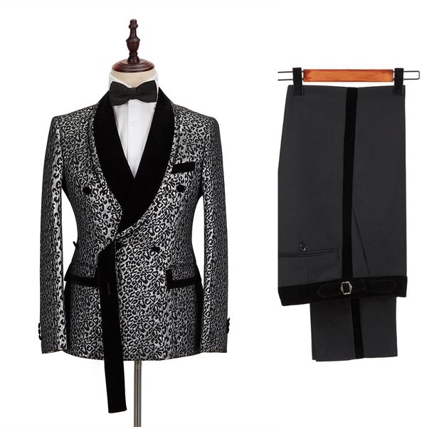 leopard print men wedding tuxedos custom made shawl lapel groom wear slim fit jacket suits prom party pants coat 2 pieces, Black;gray
leopard print men wedding tuxedos custom made shawl lapel groom wear slim fit jacket suits prom party pants coat 2 pieces, Black;gray