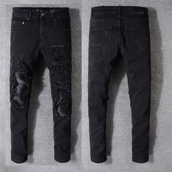fashion men's jeans runway slim racer biker jeans #1133 hiphop skinny men denim ripped joggers pants male wrinkle jean trouse247e, Blue
fashion men's jeans runway slim racer biker jeans #1133 hiphop skinny men denim ripped joggers pants male wrinkle jean trouse247e, Blue