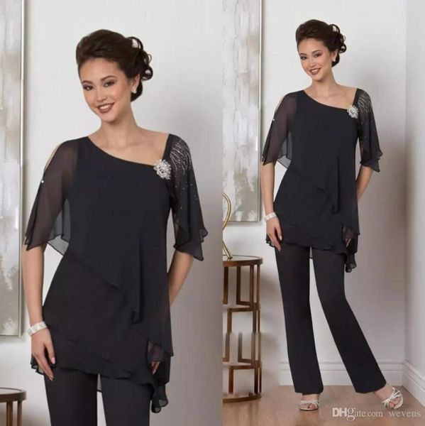 black two pieces mother of the bride pant suits with half sleeves beaded wedding guest dresses chiffon plus size formal dress3272170, Black;red
black two pieces mother of the bride pant suits with half sleeves beaded wedding guest dresses chiffon plus size formal dress3272170, Black;red