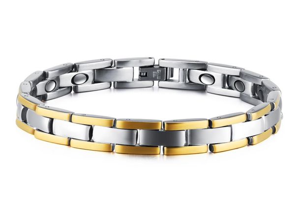 mens titanium steel magnetic therapy power health care cuff bangle bracelet silver gold chain for men friendship gift2551423, Black
mens titanium steel magnetic therapy power health care cuff bangle bracelet silver gold chain for men friendship gift2551423, Black