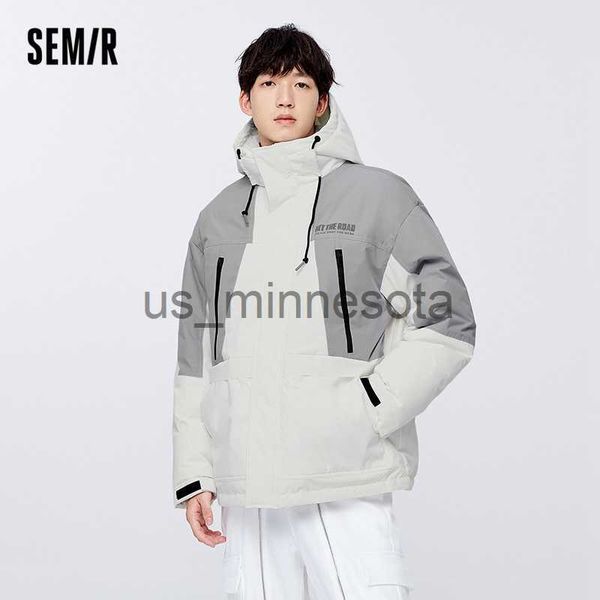 men's jackets semir down jacket men 2022 winter new coat loose contrast color stitching threeproof letter printing hooded j230811, Black;brown
men's jackets semir down jacket men 2022 winter new coat loose contrast color stitching threeproof letter printing hooded j230811, Black;brown