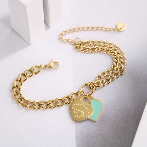 luxury tiff fashion brand jewelry titanium steel 18k gold t home classic blue love asymmetric bracelet women's fashion commuter versati, Golden;silver
luxury tiff fashion brand jewelry titanium steel 18k gold t home classic blue love asymmetric bracelet women's fashion commuter versati, Golden;silver