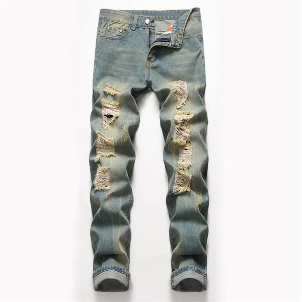 big size mens classic straight leg ripped jeans fashion designer slim fit washed solid hole biker hip hop retro blue denim pants j223r
big size mens classic straight leg ripped jeans fashion designer slim fit washed solid hole biker hip hop retro blue denim pants j223r
