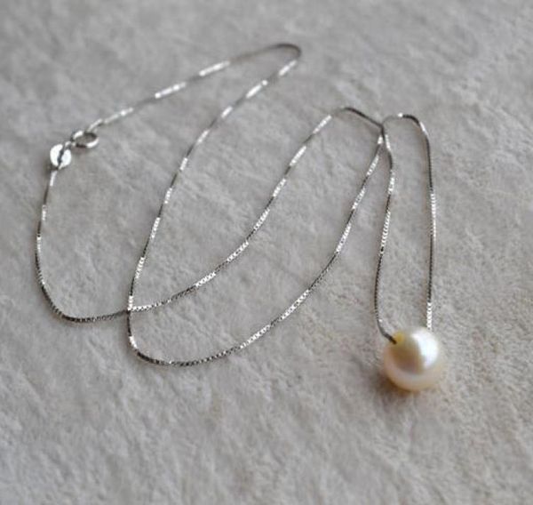 one pearl necklace9mm ivory round freshwater pearl 925 sterling silver chain necklace18inches9174467, Black
one pearl necklace9mm ivory round freshwater pearl 925 sterling silver chain necklace18inches9174467, Black