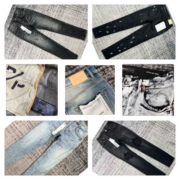 purple brand trendy men's anti aging slim fit casual jeans hole hand painted ink splashing old water wash spray paint effect, Blue
purple brand trendy men's anti aging slim fit casual jeans hole hand painted ink splashing old water wash spray paint effect, Blue