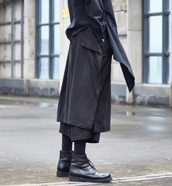 men039s pants men loose casual two style wear wide leg skirt trousers male japan streetwear hip hop punk gothic harem kimono1431097, Black
men039s pants men loose casual two style wear wide leg skirt trousers male japan streetwear hip hop punk gothic harem kimono1431097, Black