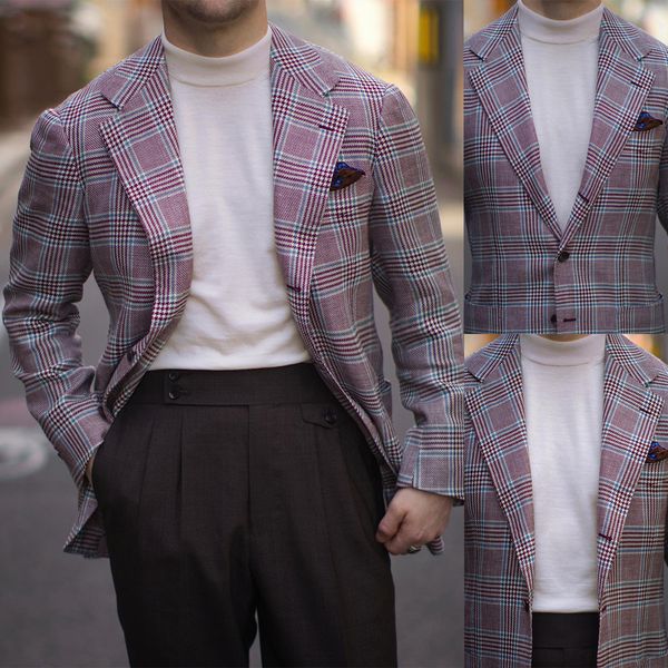 luxury plaid wedding suits for men notched lapel groom wear tuxedos slim fit 2 pieces business office blazers pants custom made, Black;gray
luxury plaid wedding suits for men notched lapel groom wear tuxedos slim fit 2 pieces business office blazers pants custom made, Black;gray