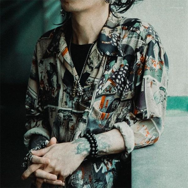 men's casual shirts multi cartoon anime print wacko maria shirt summer men women hip hop hawaii short sleeve, White;black
men's casual shirts multi cartoon anime print wacko maria shirt summer men women hip hop hawaii short sleeve, White;black