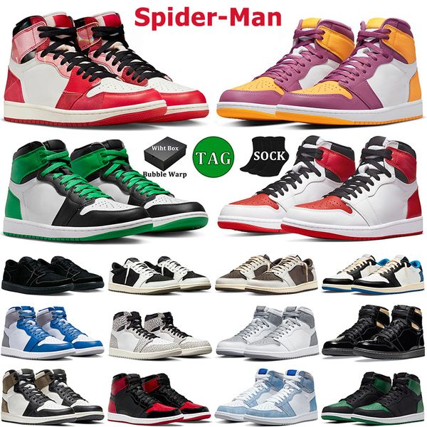 with box 1s basketball shoes men women 1s olive black phantom spider verse lost and found lucky green patent bred true blue mens trainers sp
with box 1s basketball shoes men women 1s olive black phantom spider verse lost and found lucky green patent bred true blue mens trainers sp