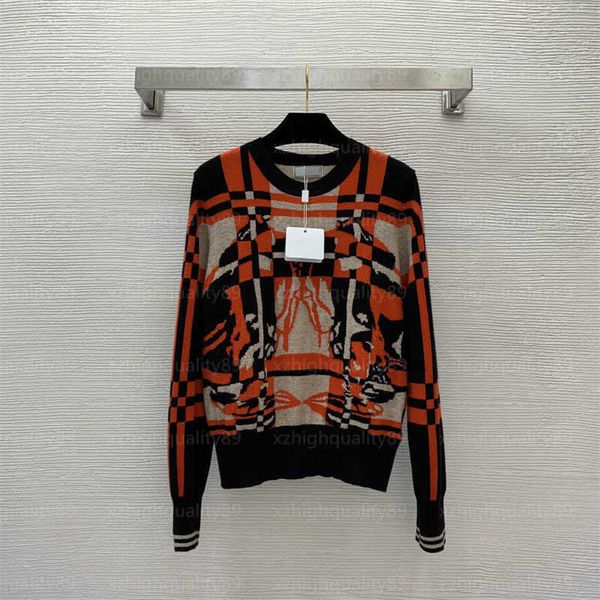 fall womens designer sweater knit pullover sweaters geometric pattern checkered jacquard crew neck pullover long sleeve knitwear designers w, White;black
fall womens designer sweater knit pullover sweaters geometric pattern checkered jacquard crew neck pullover long sleeve knitwear designers w, White;black