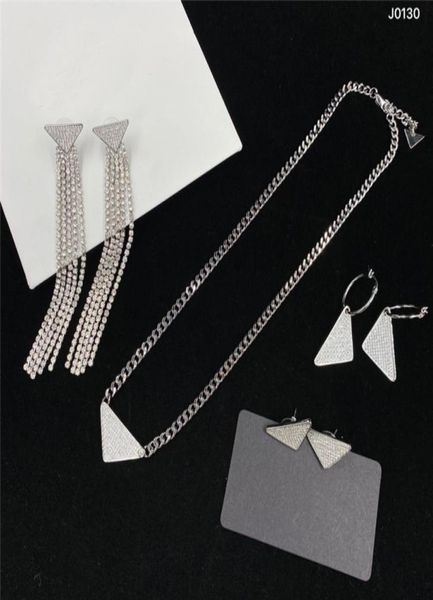 full diamond designer necklace triangle label pendant tassel earrings women rhinestone studs jewelry2026230, Black
full diamond designer necklace triangle label pendant tassel earrings women rhinestone studs jewelry2026230, Black