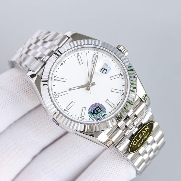 luxury men's automatic watch size 41mm automatic watch mechanical sapphire mirror diary series montre de lux, Slivery;brown
luxury men's automatic watch size 41mm automatic watch mechanical sapphire mirror diary series montre de lux, Slivery;brown
