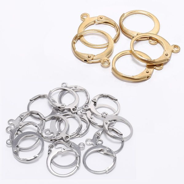 100pcs stainless steel french hook round ear buckle spring ear clip accessory jewelry findings diy 12*14mm silver golden
100pcs stainless steel french hook round ear buckle spring ear clip accessory jewelry findings diy 12*14mm silver golden