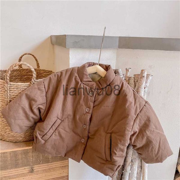 jackets new winter kids cotton padded coats korean style solid color thicken warm baby children outerwear x0811, Blue;gray
jackets new winter kids cotton padded coats korean style solid color thicken warm baby children outerwear x0811, Blue;gray