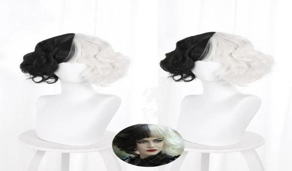 synthetic wigs mcoser cruella de vil kuila half black a hundred small short curly cos wig caps for making danganronpa3384507
synthetic wigs mcoser cruella de vil kuila half black a hundred small short curly cos wig caps for making danganronpa3384507