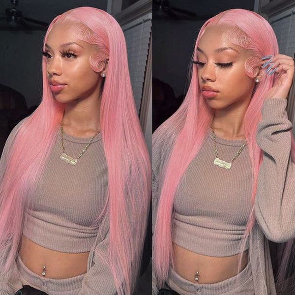 Straight Pink Wigs Brazilian 13*6*1 Lace Front Natural Remy Human Hair Wigs T Part Lace Wig for Black Women, Light brown
Straight Pink Wigs Brazilian 13*6*1 Lace Front Natural Remy Human Hair Wigs T Part Lace Wig for Black Women, Light brown