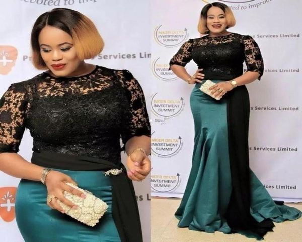 2019 black lace mermaid evening dresses jewel neck half sleeves beaded hunter green satin sashes party mother dress plus size form7467418, Black;red
2019 black lace mermaid evening dresses jewel neck half sleeves beaded hunter green satin sashes party mother dress plus size form7467418, Black;red