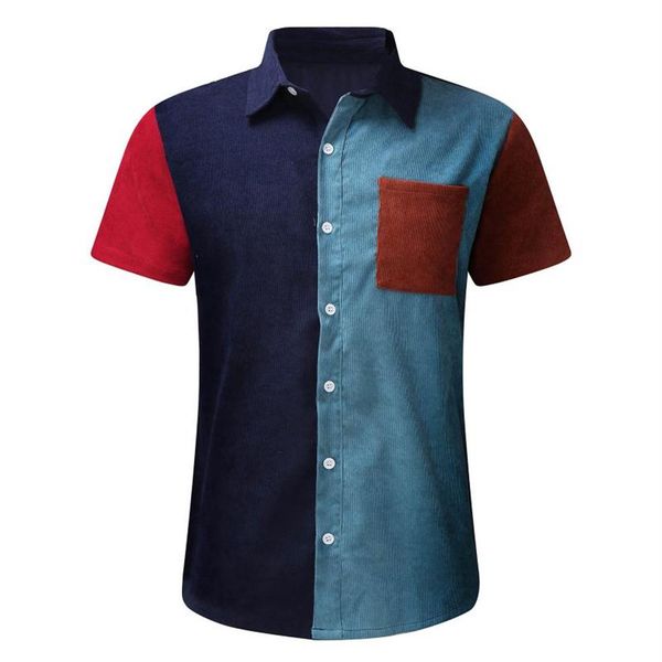 men's casual shirts summer men short sleeve patchwork slim beach harajuku for button up oversized shirt chemise homme255e, White;black
men's casual shirts summer men short sleeve patchwork slim beach harajuku for button up oversized shirt chemise homme255e, White;black