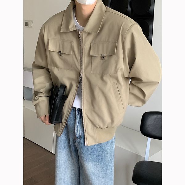 mens jackets autumn shoulder pad jacket men fashion pocket oversized streetwear korean loose hiphop bomber short coat 230810, Black;brown
mens jackets autumn shoulder pad jacket men fashion pocket oversized streetwear korean loose hiphop bomber short coat 230810, Black;brown