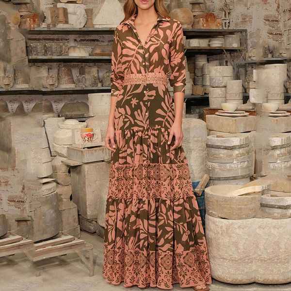 autumn retro floral print long sleeved mid length dress with large hem, slim fit and stylish designer dress, Black;gray
autumn retro floral print long sleeved mid length dress with large hem, slim fit and stylish designer dress, Black;gray