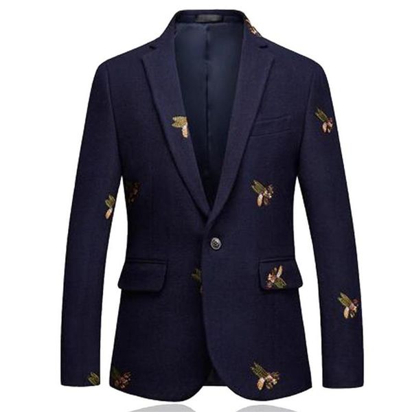 men's suits & blazers bees blazer men fashion wedding prom single button for male stylish suit jacket 6xl em206301s, White;black
men's suits & blazers bees blazer men fashion wedding prom single button for male stylish suit jacket 6xl em206301s, White;black