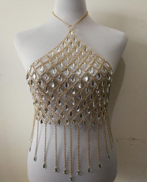 fashion style wrb1016 women gold chains acrylic beads necklace bra costume body wear chain crop party jewelry7498552, Silver
fashion style wrb1016 women gold chains acrylic beads necklace bra costume body wear chain crop party jewelry7498552, Silver