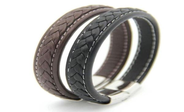 luxurys designers bracelets bangles men gift black genuine leather men039s bracelets knitted magnetic clasp fashion jewelry16240474541426, Golden;silver
luxurys designers bracelets bangles men gift black genuine leather men039s bracelets knitted magnetic clasp fashion jewelry16240474541426, Golden;silver