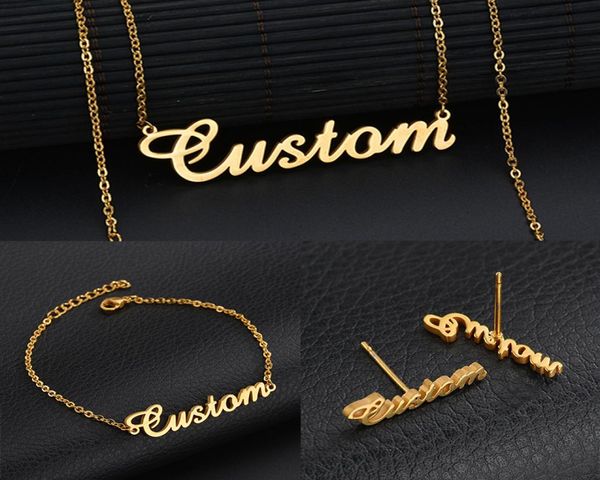 personalized custom 18k gold plated stainless steel script name necklace charm nameplate necklace jewelry gift chain choker neckla5955010, Silver
personalized custom 18k gold plated stainless steel script name necklace charm nameplate necklace jewelry gift chain choker neckla5955010, Silver
