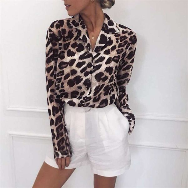 spring and summer blouses sell casual leopard print long sleeve chiffon womens shirt, White
spring and summer blouses sell casual leopard print long sleeve chiffon womens shirt, White