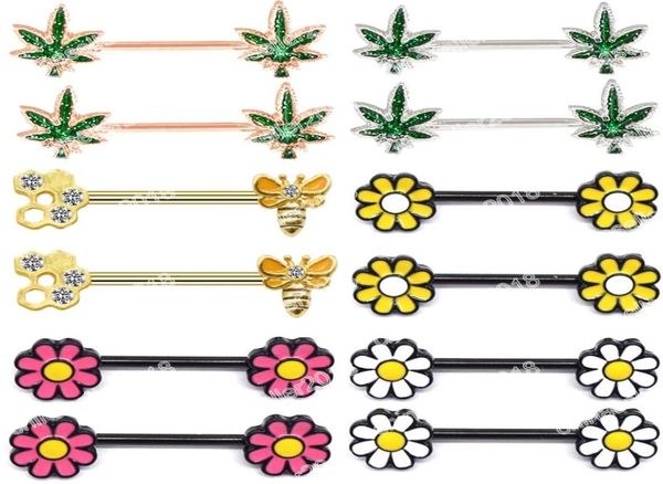 cute flower nipple piercings barbell stainless steel crystal nipple shield cover bees leaves nipple rings body jewelry9008858, Silver
cute flower nipple piercings barbell stainless steel crystal nipple shield cover bees leaves nipple rings body jewelry9008858, Silver