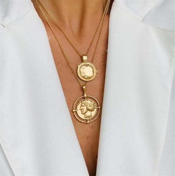 10pcs new fashion pendant necklace bohemian female doublelayer necklace retro gold carved coin necklace for women jewelry343l8686866, Silver
10pcs new fashion pendant necklace bohemian female doublelayer necklace retro gold carved coin necklace for women jewelry343l8686866, Silver