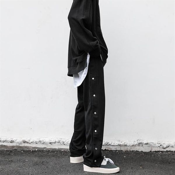 men's pants mens clothing streetwear simple sports side button split straight loose casual stacked sweatpants men284s, Black
men's pants mens clothing streetwear simple sports side button split straight loose casual stacked sweatpants men284s, Black