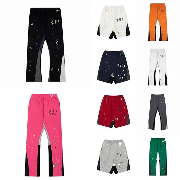 Image of Galleries Pants Depts Mens Womens Sweatpants Fashion and comfort Speckled Letter Print Mans Couple Loose Versatile Straight Casual Pant