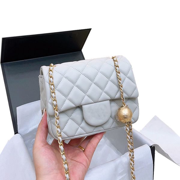 designers classic mini golden ball shoulder bags fashion women flap crossbody bag quilting genuine leather chain bag luxury designer bags pu
designers classic mini golden ball shoulder bags fashion women flap crossbody bag quilting genuine leather chain bag luxury designer bags pu