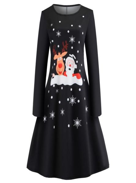 women christmas dress ladies causal printed long sleeve bodycon evening prom costume swing dress6369942, White;black
women christmas dress ladies causal printed long sleeve bodycon evening prom costume swing dress6369942, White;black