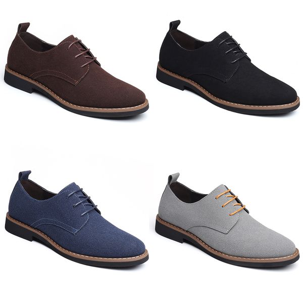 2023 matte leather business shoes men black blue brown grey anti-suede mens trainers sneakers breathable casual color4
2023 matte leather business shoes men black blue brown grey anti-suede mens trainers sneakers breathable casual color4