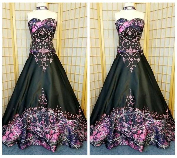 2020 sweetheart camo aline wedding dresses embroidery gothic black camouflage bridal gowns formal long vestidos de marriage count7424822, White
2020 sweetheart camo aline wedding dresses embroidery gothic black camouflage bridal gowns formal long vestidos de marriage count7424822, White