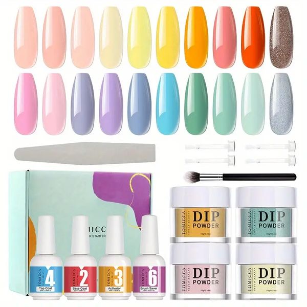 20-piece nail art diy kit - create stunning french manicures with dip powder & activator essential liquid
20-piece nail art diy kit - create stunning french manicures with dip powder & activator essential liquid