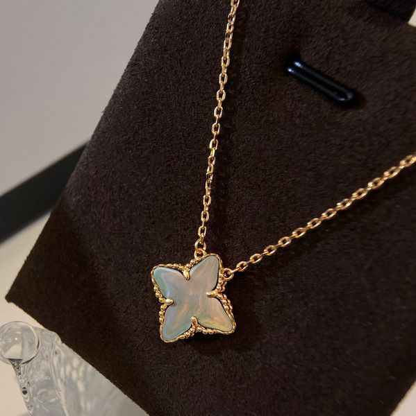 

15mm fashion classic 4/four leaf clover necklace pendants stainless steel necklaces plated 18k for women designer men valentine mother', Silver