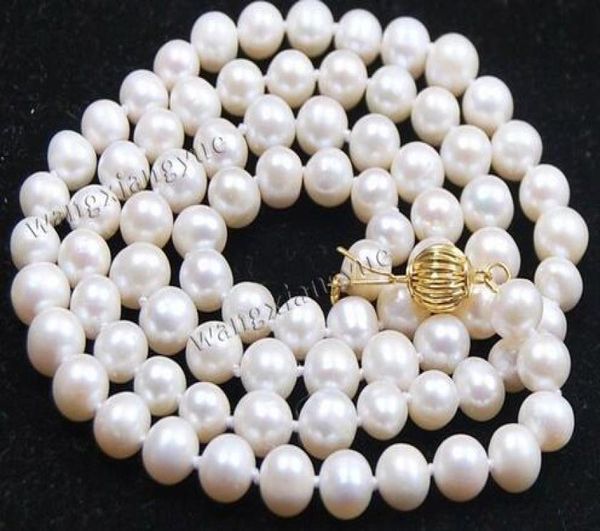 78mm natural akoya cultivated white pearl necklace jewelry 32 quot6003994, Silver
78mm natural akoya cultivated white pearl necklace jewelry 32 quot6003994, Silver