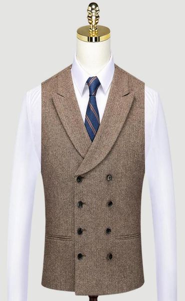 double breasted groom vests wedding brown wool herringbone tweed groomsmen vests men039s suit party prom farm country waistcoat3716856, Black
double breasted groom vests wedding brown wool herringbone tweed groomsmen vests men039s suit party prom farm country waistcoat3716856, Black