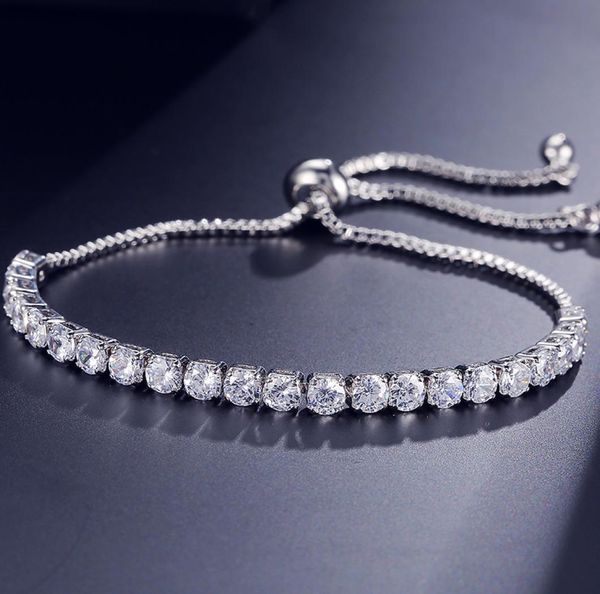 fashion round cubic zirconia tennis adjustable chain bracelet bangle for women white gold color crystal bracelets wedding jewelry 9744340, Black
fashion round cubic zirconia tennis adjustable chain bracelet bangle for women white gold color crystal bracelets wedding jewelry 9744340, Black