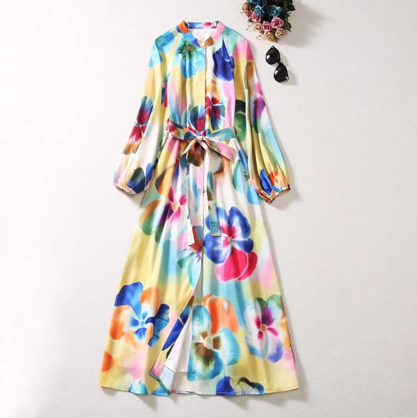 european and american women's clothing 2023 autumn new round neck long sleeve colorful flower print fashion belt dress xxl, Black;gray
european and american women's clothing 2023 autumn new round neck long sleeve colorful flower print fashion belt dress xxl, Black;gray