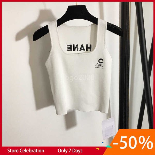 2022 women summer knit tee designer with letter embroidery female casual milan runway cotton designer tank crop t-shirt clothing high end p, White
2022 women summer knit tee designer with letter embroidery female casual milan runway cotton designer tank crop t-shirt clothing high end p, White