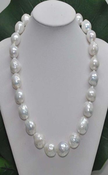 hand knotted 1113mm really huge white baroque fresh water pearl necklace 45cm fashion jewelry5213067, Silver
hand knotted 1113mm really huge white baroque fresh water pearl necklace 45cm fashion jewelry5213067, Silver