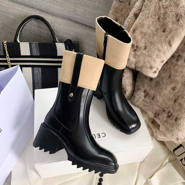 2023 autumn/winter new fashion british style square head mid sleeve slim boots women's contrast chelsea martin boots 230811, Black
2023 autumn/winter new fashion british style square head mid sleeve slim boots women's contrast chelsea martin boots 230811, Black