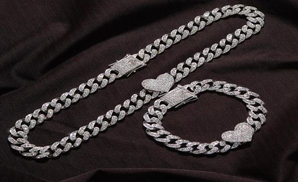 chains 2pcset rapper full heavy heartshaped cuban link bracelet iced women for men necklcae chain prong pave luxury hiphop jewel5410470, Silver
chains 2pcset rapper full heavy heartshaped cuban link bracelet iced women for men necklcae chain prong pave luxury hiphop jewel5410470, Silver